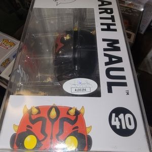 Star Wars Darth Maul auto funko pop